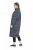 Ulla Popken 844993 Bedrukte sweatjurk Donkerblauw - Sweatjurken - 