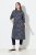 Ulla Popken 844993 Bedrukte sweatjurk Donkerblauw - Sweatjurken - 