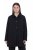 Ulla Popken 845026 Overshirt met zebrastructuur Zwart - Jassen - Grote maten jassen voor dames