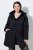 Ulla Popken 845111 Parka Zwart - Jassen - Grote maten dames jassen