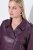 Ulla Popken 845121 Bikerjack van imitatieleer Pruim - Jassen - Grote maten jassen voor dames