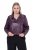 Ulla Popken 845121 Bikerjack van imitatieleer Pruim - Jassen - Grote maten jassen voor dames