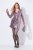 Ulla Popken 845145 Paillettenjurk met V-hals Roze - Avondjurken - Grote maten avondkleding