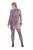 Ulla Popken 845145 Paillettenjurk met V-hals Roze - Avondjurken - Grote maten avondkleding