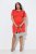 Ulla Popken 845150 Bodycon jurk met korte mouwen Rood - Kleedjes - Jurken in elke maat