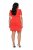 Ulla Popken 845150 Bodycon jurk met korte mouwen Rood - Kleedjes - Jurken in elke maat