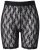 Ulla Popken 845290 Gebloemde anti-schuur shorts met kant Zwart - Anti-schuur shorts - 