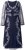 Ulla Popken 845366 Gebloemde paillettenjurk Donkerblauw - Avondjurken - Grote maten avondkleding