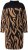 Ulla Popken 845378 Gebreide jurk met dierenprint Beige - Avondjurken - Grote maten avondkleding