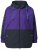 Ulla Popken 845648 Windjack met vleermuismouwen Lila - Jassen - Grote maten jassen voor dames