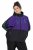 Ulla Popken 845648 Windjack met vleermuismouwen Lila - Jassen - Grote maten jassen voor dames