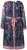Ulla Popken 845649 Gebloemde chiffon jurk Donkerblauw - Midi jurken - Midi-jurken in grote maten