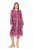 Ulla Popken 845649 Midi-jurk met lange mouwen Bessenrood - Midi jurken - Midi-jurken in grote maten