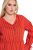 Ulla Popken 845863 Gestreepte midi-jurk met strikceintuur Koraal - Midi jurken - Midi-jurken in grote maten
