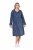 Ulla Popken 845863 Gestreepte jurk met V-hals Donkerblauw - Kleedjes - Jurken in elke maat