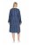 Ulla Popken 845863 Gestreepte jurk met V-hals Donkerblauw - Kleedjes - Jurken in elke maat