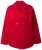 Ulla Popken 846021 Fleece jas Rood - Jassen - Grote maten dames jassen