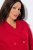 Ulla Popken 846021 Fleece jas Rood - Jassen - Grote maten dames jassen