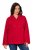 Ulla Popken 846021 Fleece jas Rood - Jassen - Grote maten dames jassen