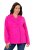 Ulla Popken 846021 Fleece jas Roze - Jassen - Grote maten dames jassen
