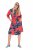 Ulla Popken 846164 Gebloemde blousejurk Rood - Midi jurken - Midi-jurken in grote maten