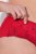 Ulla Popken 846235 Hipsters met kant Rood - Slips - 
