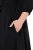 Ulla Popken 846373 Midi-jurk met strikceintuur Zwart - Midi jurken - Midi-jurken in grote maten
