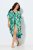 Ulla Popken 846493 Bedrukte jurk Petrol - Kaftans - 