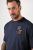 JP1880 846657 T-shirt bellyfit met badges Donkerblauw TALL - TALL T-shirts - Extra lange T-shirts voor heren