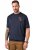 JP1880 846657 T-shirt bellyfit met badges Donkerblauw TALL - TALL T-shirts - Extra lange T-shirts voor heren