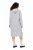 Ulla Popken 846886 Sweatjurk met capuchon Grijs gemêleerd - Sweatjurken - 