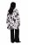 Ulla Popken 846923 Bedrukte blazer met sjaalkraag Taupe - Blazers - Damesblazers in grote maten