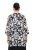 Ulla Popken 847060 Open jas van uitgebrand chiffon Zwart - Jassen - Grote maten jassen voor dames