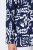 Ulla Popken 847586 Blazer van bloemenjacquard Donkerblauw - Blazers - Damesblazers in grote maten
