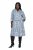 Ulla Popken 847643 Gestreepte jersey jurk Donkerblauw - Jersey jurken - 
