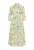 Ulla Popken 848081 Gestreepte blousejurk Wit - Maxi jurken - Grote maten maxi jurken