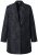 Ulla Popken 848099 Gebloemde jacquard blazer met verborgen knoopsluiting Zwart - Blazers - Damesblazers in grote maten