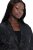 Ulla Popken 848099 Gebloemde jacquard blazer met verborgen knoopsluiting Zwart - Blazers - Damesblazers in grote maten