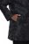 Ulla Popken 848099 Gebloemde jacquard blazer met verborgen knoopsluiting Zwart - Blazers - Damesblazers in grote maten