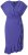 Ulla Popken 848120 Jurk met ruches Lila - Avondjurken - Grote maten avondkleding