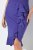 Ulla Popken 848120 Jurk met ruches Lila - Avondjurken - Grote maten avondkleding