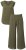 Ulla Popken 848131 Pyjama met kant Olijfgroen - Pyjama's en Loungewear - 