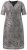 Ulla Popken 848137 Paillettenjurk met dierenprint Beige - Avondjurken - Grote maten avondkleding