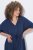 Ulla Popken 848224 Midi-jurk met trekkoord Donkerblauw - Midi jurken - Midi-jurken in grote maten