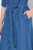 Ulla Popken 848491 Blousejurk Denimblauw - Midi jurken - Midi-jurken in grote maten