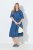 Ulla Popken 848491 Blousejurk Denimblauw - Midi jurken - Midi-jurken in grote maten