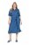 Ulla Popken 848491 Blousejurk Denimblauw - Midi jurken - Midi-jurken in grote maten