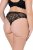 Ulla Popken 848522 Strings met kant 3-pack Zwart - Slips - 