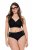 Ulla Popken 848693 Boxershorts met kant Zwart - Slips - 