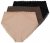 Ulla Popken 848803 Slips met kant 3-pack Zwart - Slips - 